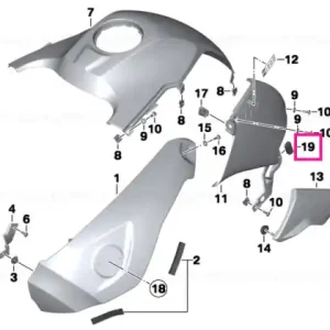 Protecție margine panou rezervor - BMW Motorrad Reducere de preț