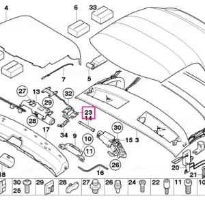 Convertible soft top lock - BMW Chilipir