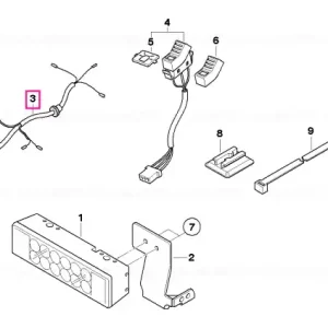 Disponibil imediat Wiring harness, flash signalling light LED - BMW Motorrad