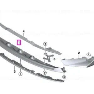 Reducere extra Splitter fata, carbon (CFK) - BMW Seria 3 G80 G81 M3, Seria 4 G82 M4 - tip motor S58T