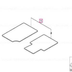 Set covorase fata/spate, Velur, Antracit, punctat (Violet) - BMW Z3 E36 Livrare gratuită