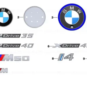 Calitate înaltă Emblema "M Performance" M50 - BMW i4 M50
