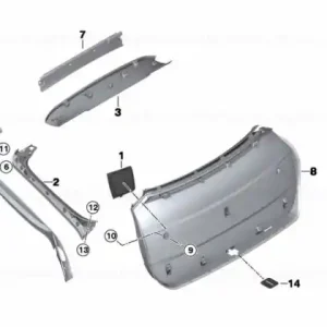Ornament, jgheab de apă, mijloc - BMW X4 F26 Doar azi