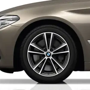 Roată completă de iarnă - V-Spoke 631 (bright turned) cu anvelopa Dunlop SP Winter Sport 4D ROF - 225/55R17 97H - BMW Seria 5 G30/G31 Plată securizată