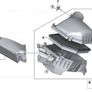 Conducta admisie aer - BMW Seria 1 F70, Seria 2 F74 U06, X1L U12, X1 U11, X2 U10 - Mini Countryman U25 Livrare expres