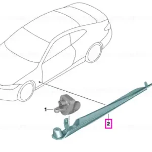 Suport modul iluminare ambientala, prag stanga - BMW Seria 4 G26, i4 G26 Livrare expres