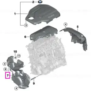 Bestseller Protectie acustica frontala motor - BMW Seria 5 F10 F11, X3 F25, X4 F26, X5 F15 - tip motor B47