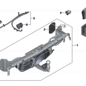 Suport unitate de control carlig remorcare electric, pivotant - BMW Seria 4 G26, i4 G26 Ofertă limitată