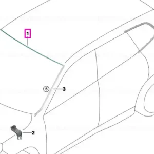 Retur gratuit Garnitura superioara etansare parbriz - BMW X1L U12, X1 U11