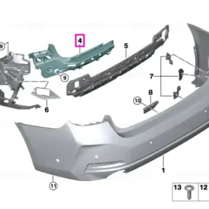 Lichidare de stoc Suport median bara protectie spate stanga - BMW Seria 3 G20 G21 G28