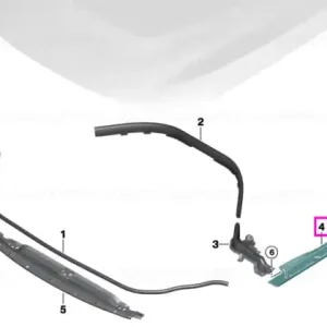 Garnitura etansare capota motor, stanga - BMW Seria 2 G42 G87 M2 Reducere