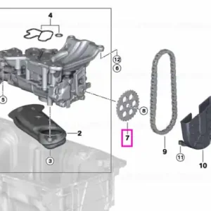 Pinion pompa ulei - BMW Seria 2 G87 M2, Seria 3 G20 G21 G80 G81 M3, Seria 4 G26 G82 G83 M4, X3 M F97, X4 M F98 Transport gratuit