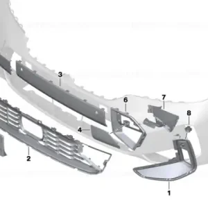 Cumpărături sigure Capac carlig remorcare, "M" - BMW Seria 3 G20LCI G21LCI G28LCI