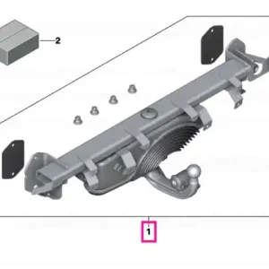 Carlig de remorcare cu sistem electric de pivotare - BMW X5 G05 F95M5, X6 G06 F96M6, XM G09 Cel mai vândut