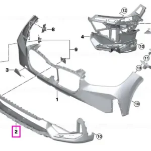 Ornament inferior bara fata, Basis - BMW X1L U12, X1 U11 Preț mic
