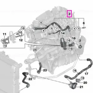 Conducta 2 racitor EGR / supapa - BMW X3 F25, X4 F26, X5 F15 Chilipir