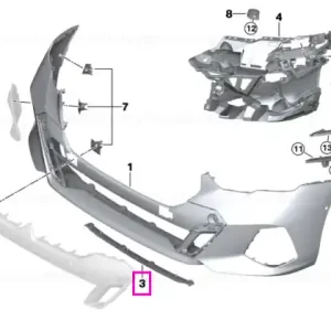 Deflector aer, bara fata - BMW Seria 5 G60 G61 Transport gratuit