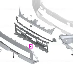 Cel mai vândut Grila admisie aer – BMW X5 M F95 LCI; X6 M F96 LCI