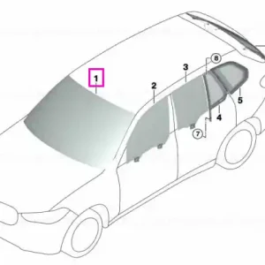 Livrare gratuită Parbriz tenta verde, pre-echipare senzori ploaie/lumina/ceata, ADCAM/HUD - BMW X5 G06 F96 M - fara asistenta