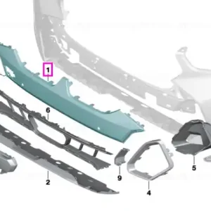 Reducere de preț Ornament M bara fata, vopsit - BMW X6 G06