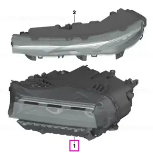 Far LED inferior, stanga - BMW XM G09 Reducere specială