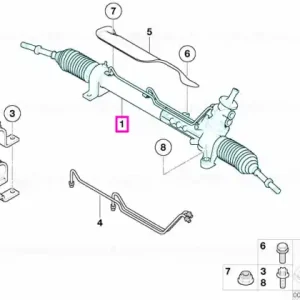 Plată sigură Caseta de directie hidraulica - Mini Cabrio R52, R50, R53