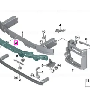 Calitate înaltă Amortizor impact frontal, M - BMW X6 G06 LCI
