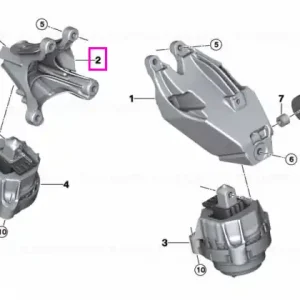 Suport motor, dreapta - BMW X5 G05 G18, X6 G06, X7 G07, XM G09 Livrare rapidă