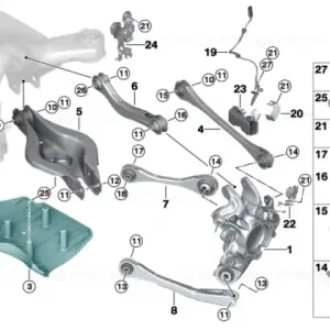 Cumpără online Capac aerodinamic spate stanga - BMW i4 G26