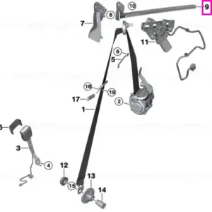 Mecanism predare centura siguranta, dreapta - BMW Seria 4 G22 G82 M4 Ieftin