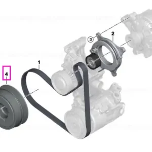 Premium Fulie vibrochen (arbore cotit) - BMW Seria 1 F40 F52, Seria 2 F44 F45 F46, X1 F48 F49, X2 F39 - Mini Cabrio F57, Clubman F54, Countryman F60, F55, F56