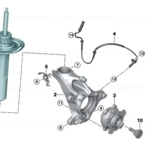 Amortizor suspensie, punte fata, stanga - BMW Seria 2 U06 Active Tourer - cu 02VF (Adaptive M chassis) Doar azi