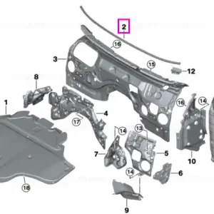Livrare rapidă Izolatie fonica parbriz - BMW Seria 5 G60 G61 G68 G90 G99 M5