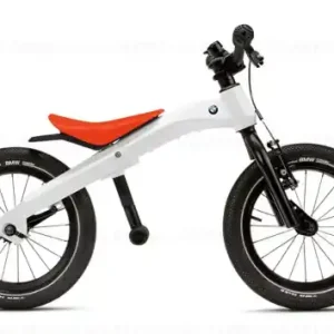 Comandă acum Bicicleta copii BMW Kidsbike 14", Alb/Portocaliu (White/Orange)