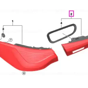 Doar azi Stop stanga, pe hayon - BMW Seria 4 G22 G23 G82M4 G83M4 (versiune USA)