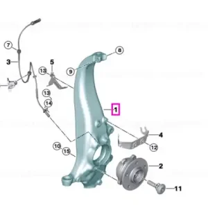 Fuzeta, punte fata, stanga - BMW iX I20 - tip motor XE2 Doar azi